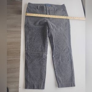 Old Navy Women's Pixie Mid-Rise Black Patterned Dress Pants